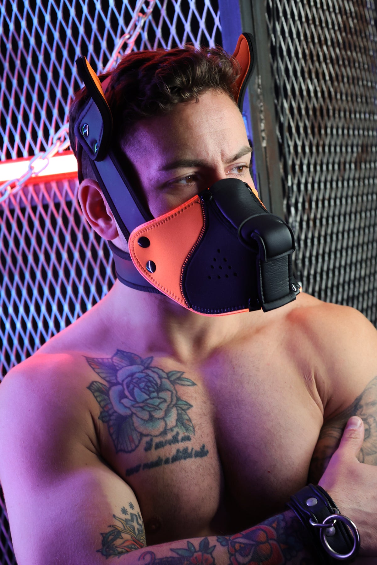 Poundtown Pup Mask 2.0 - Neon Orange - Breedwell