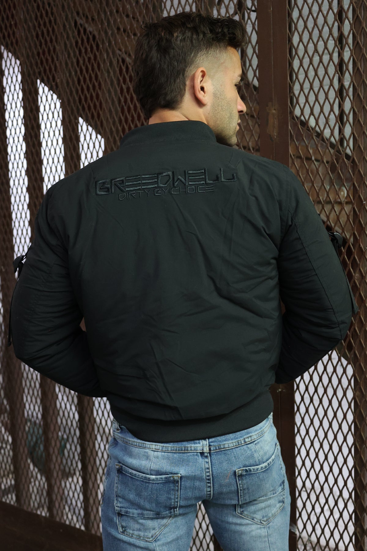 STRAPPED BOMBER JACKET