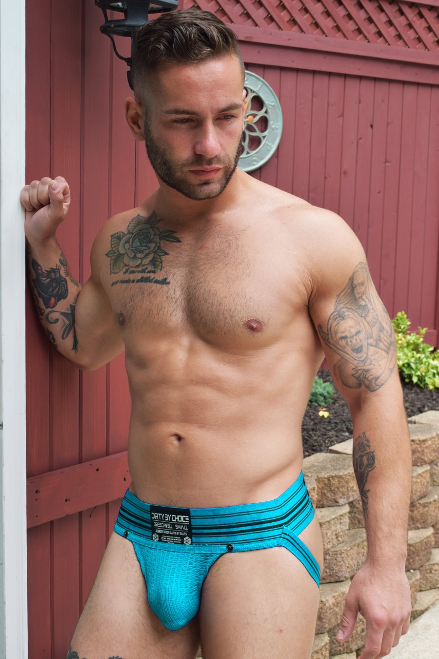 Cumdump Jock - Aqua Blue - Breedwell