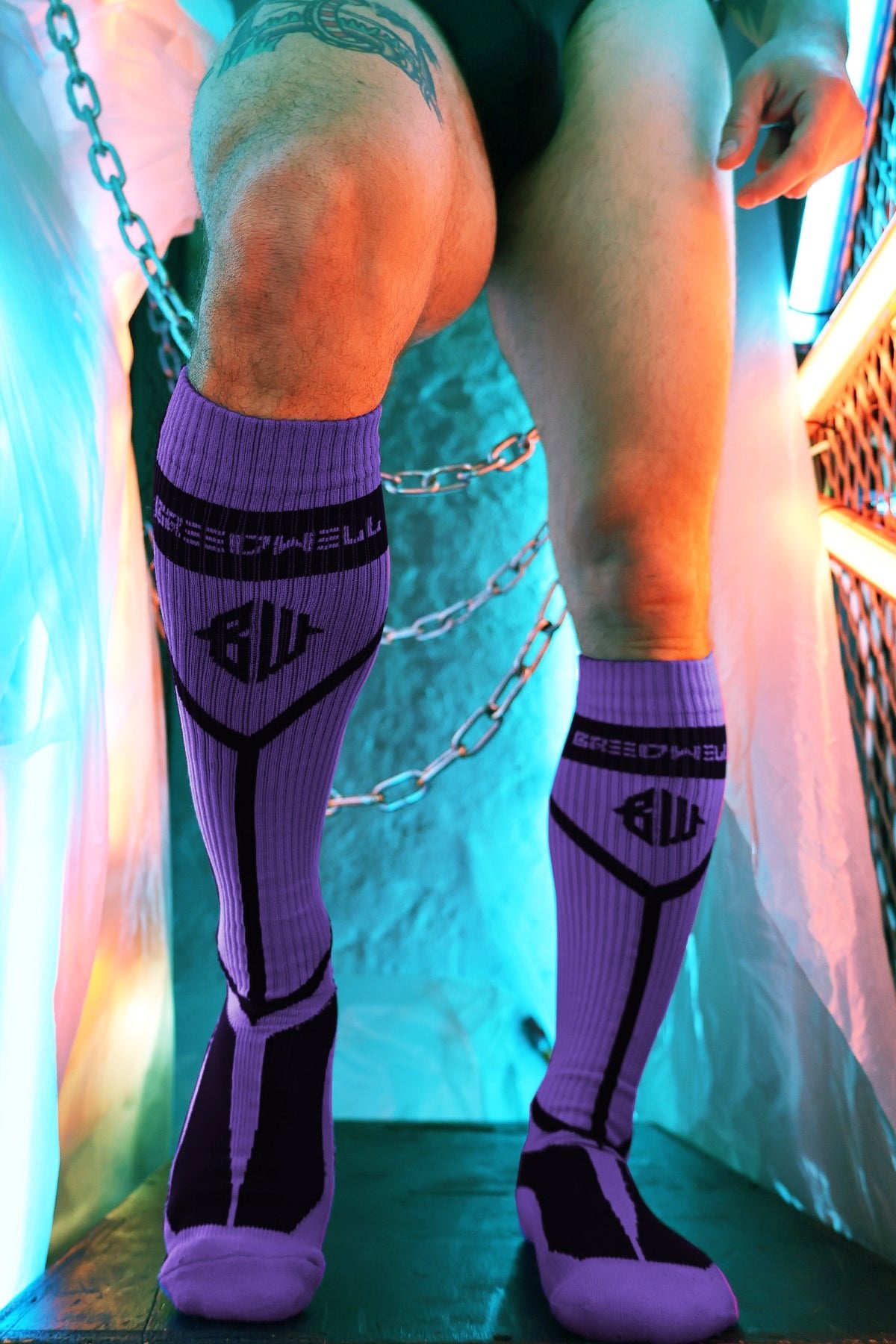 Hook Up Socks - Purple - Breedwell