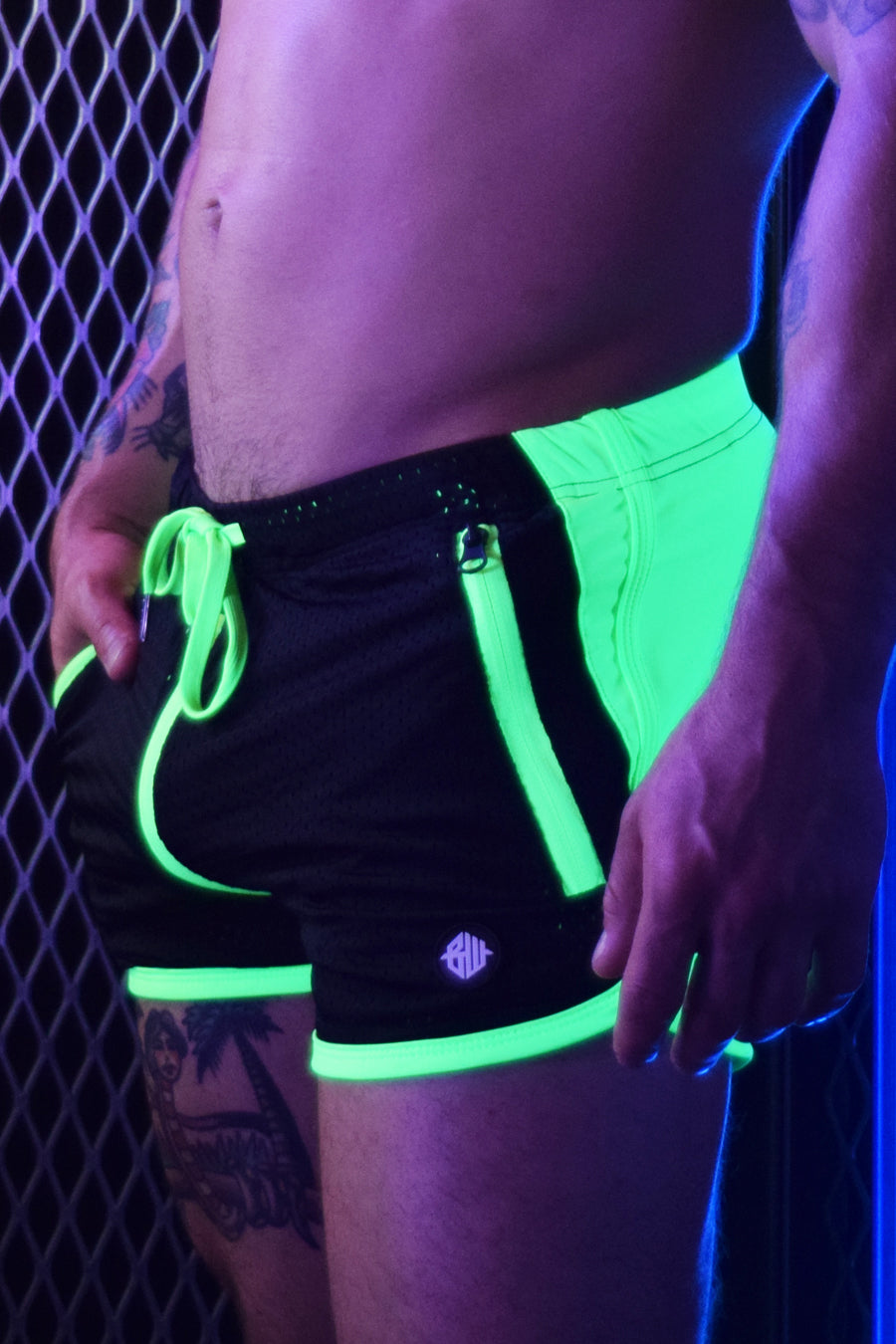 Rear Ender Circuit Shorts - Neon Green