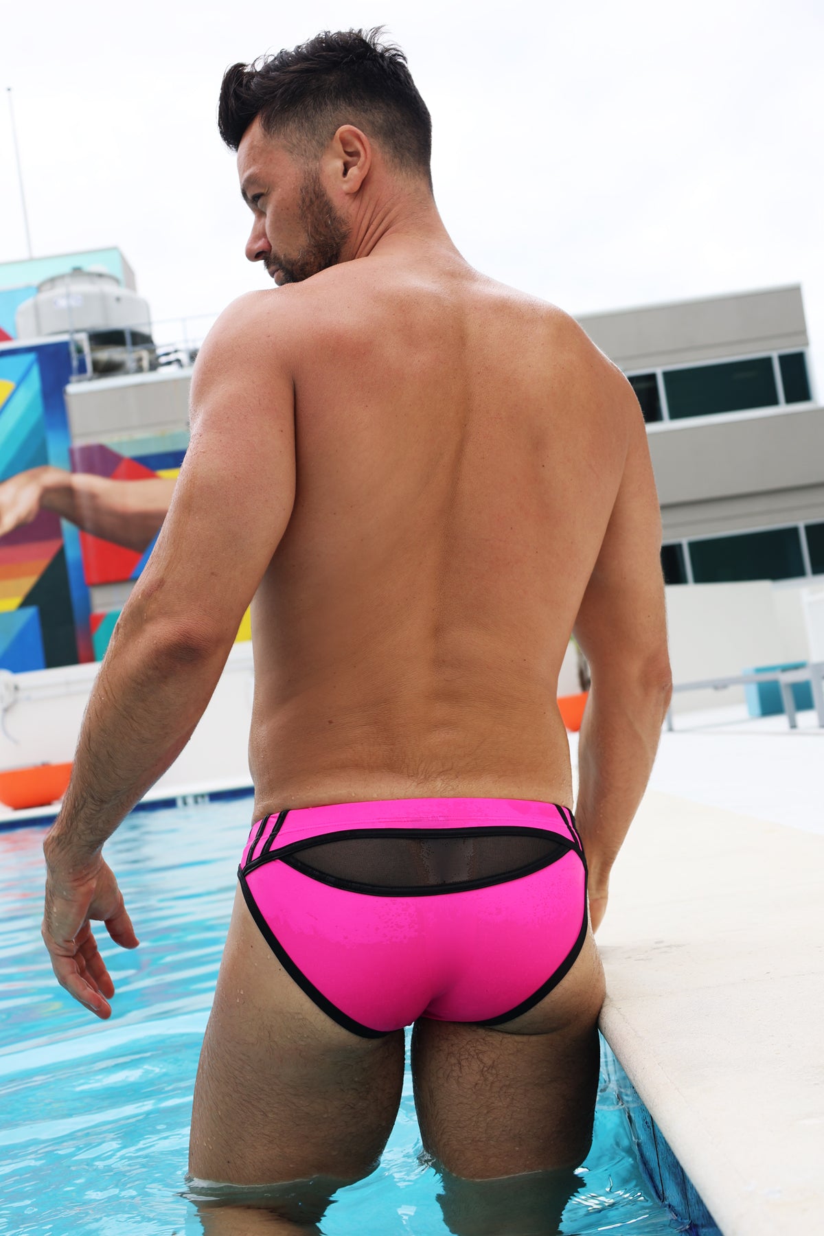 Expose Swim Brief - Neon Pink