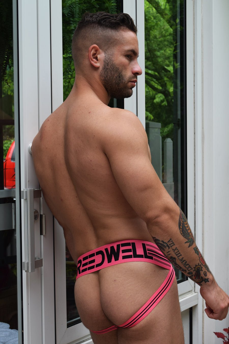 Cumdump Jock - Neon Pink - Breedwell