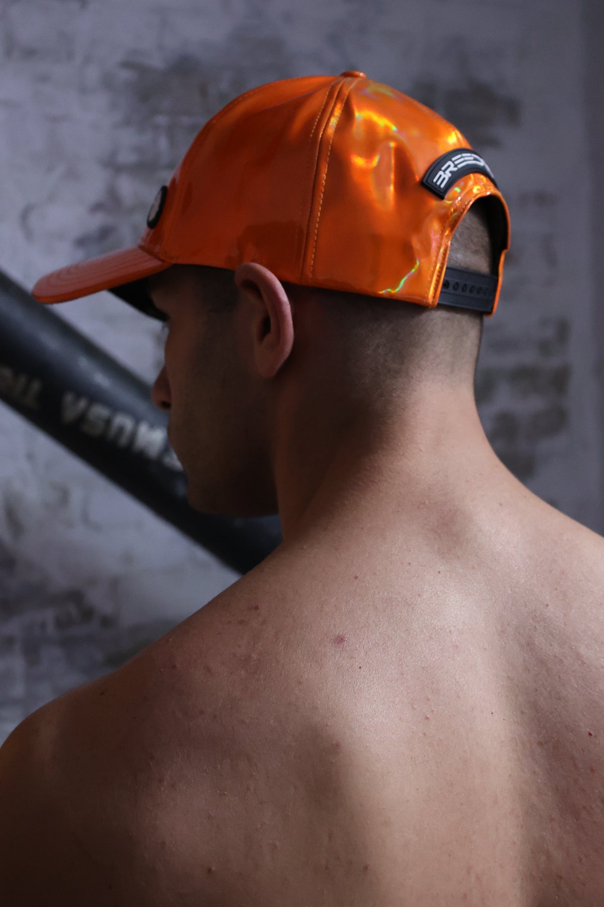 Cyber Holo Hat - Orange - Breedwell