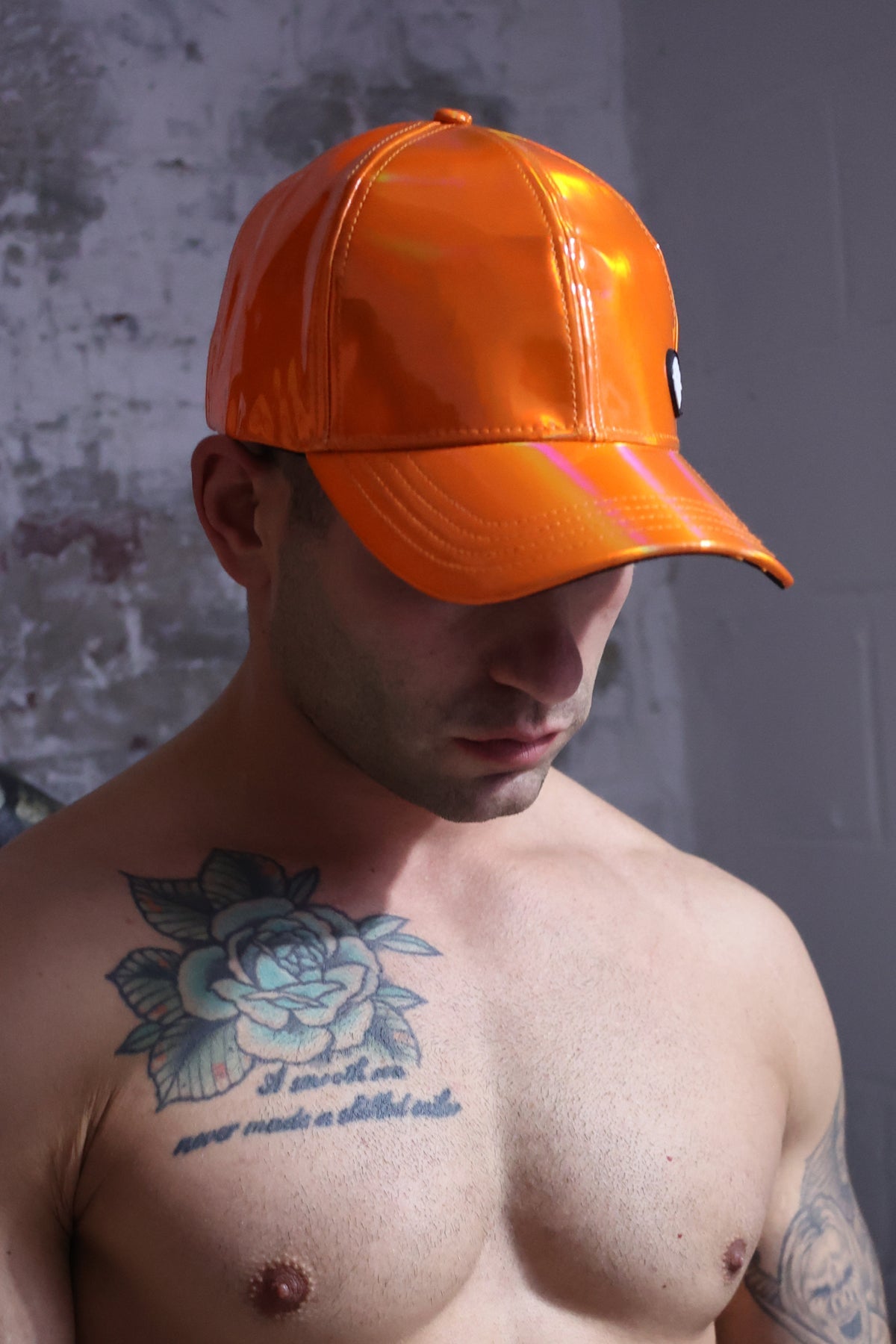 Cyber Holo Hat - Orange - Breedwell