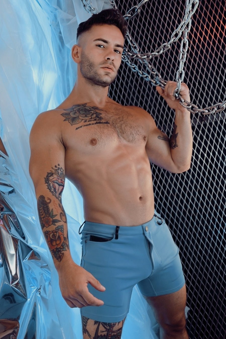 Down Low Shorts - Slate Blue - Breedwell