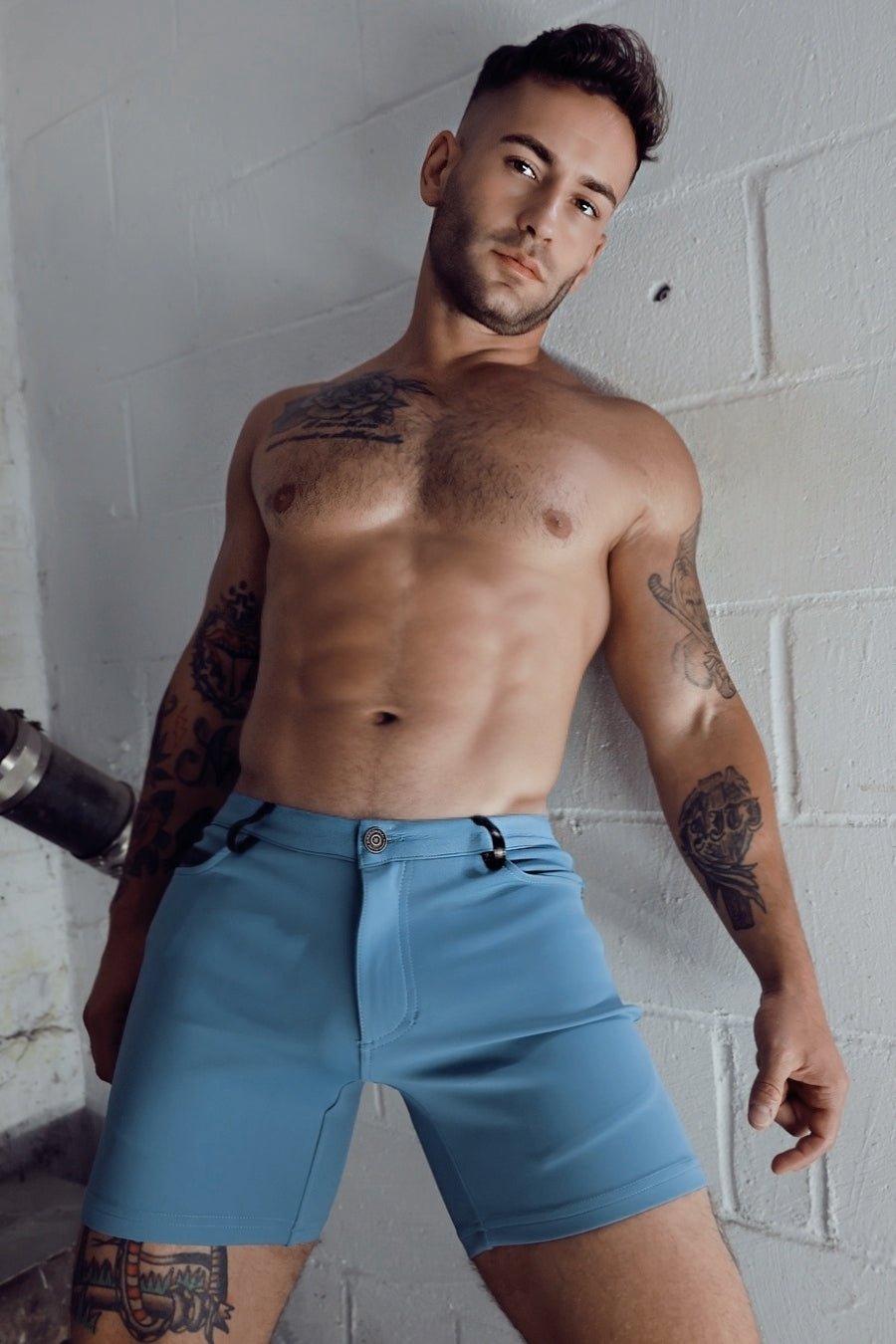 Down Low Shorts - Slate Blue - Breedwell