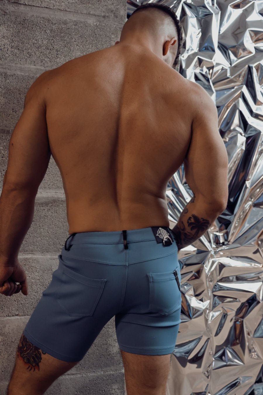 Down Low Shorts - Slate Blue - Breedwell