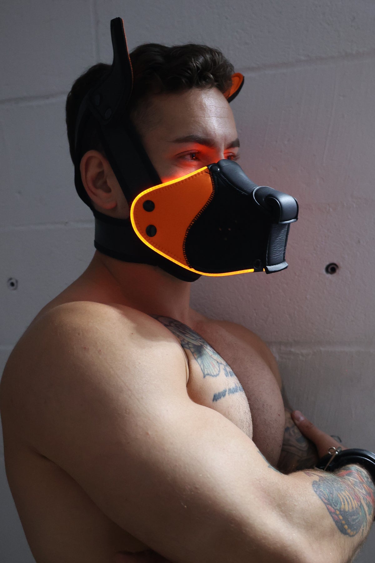 Poundtown Pup Mask 2.0 - Neon Orange - Breedwell