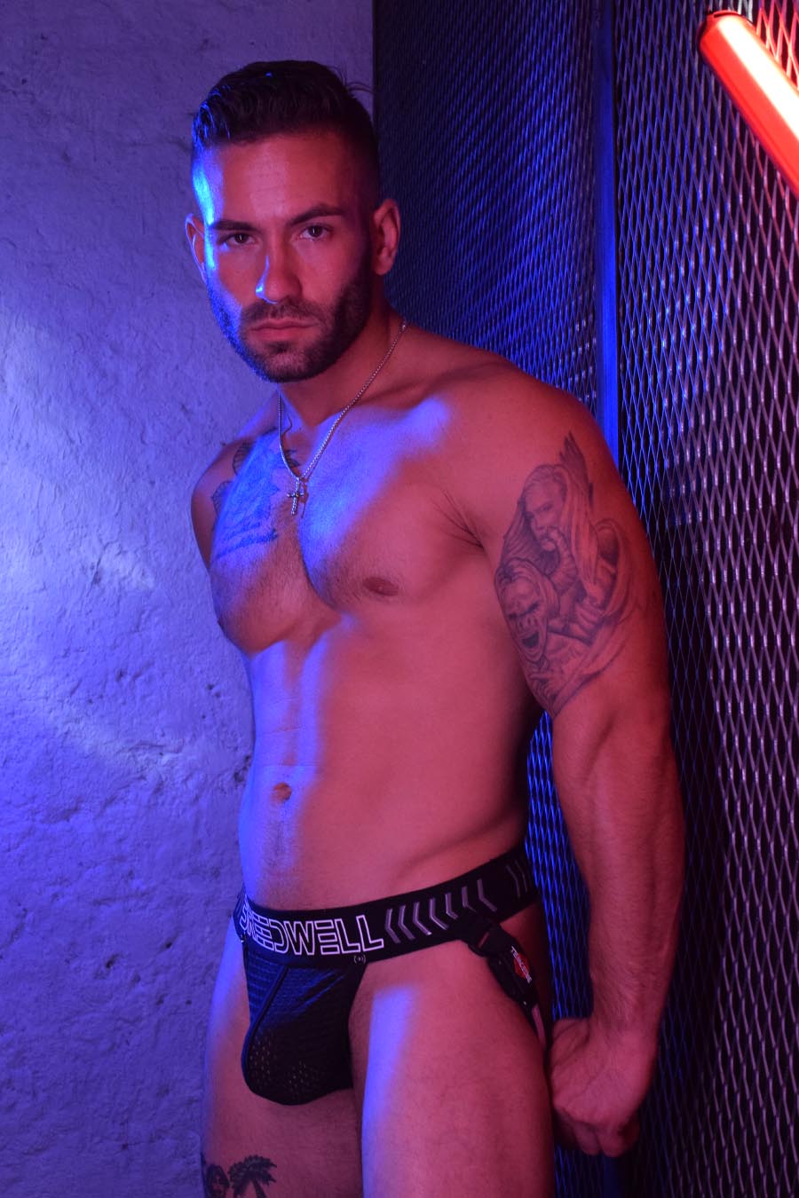 Rainbow Glow Legstrap Jock System